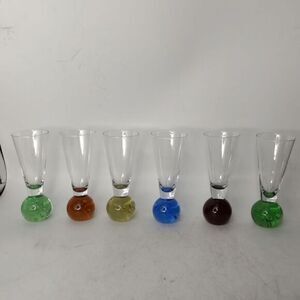 Vintage MCM ball base‎ aperitif glasses